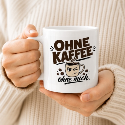 Tasse »Ohne Kaffee ohne mich.«