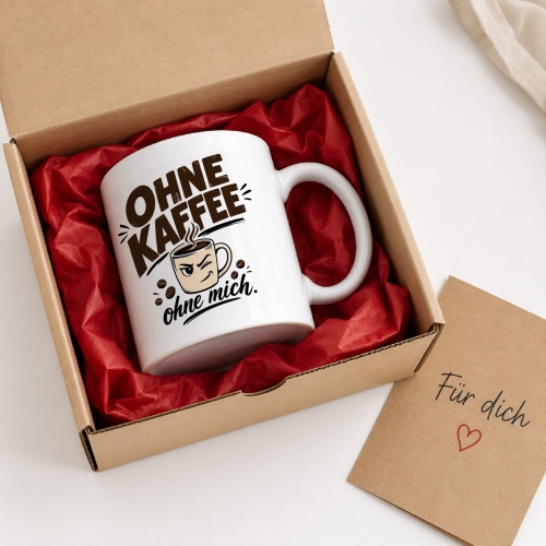 Tasse »Ohne Kaffee ohne mich.«