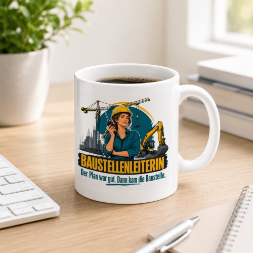 Tasse »Baustellenleiterin«