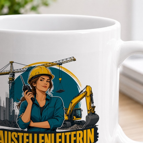 Tasse »Baustellenleiterin«