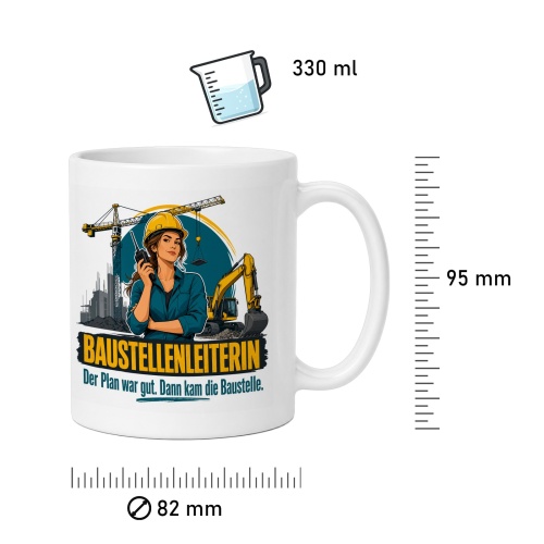 Tasse »Baustellenleiterin«