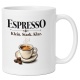 Tasse »Espresso Klein. Stark. Klar.«