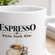 Tasse »Espresso Klein. Stark. Klar.«