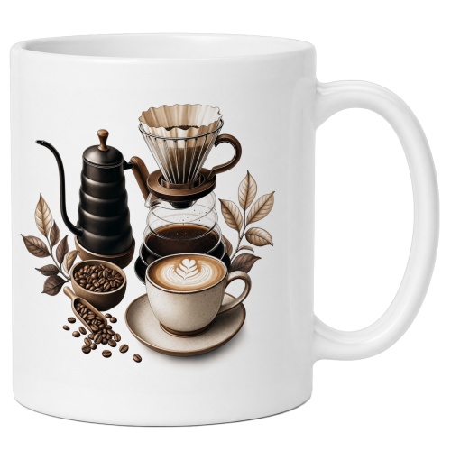 Tasse mit Filterkaffee-Motiv