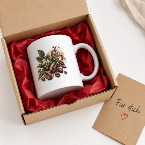 Tasse mit Kaffee-Motiv