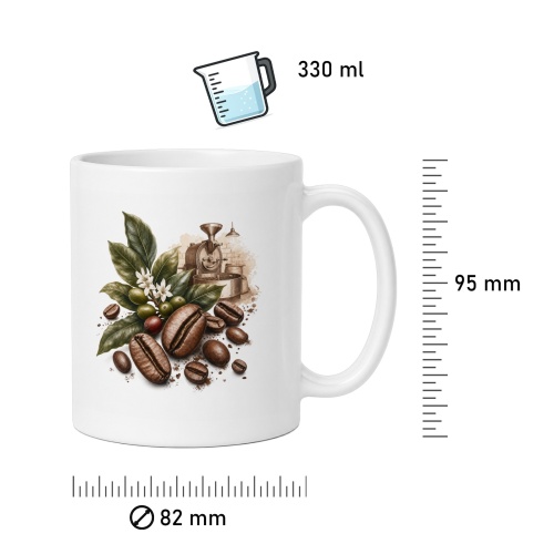 Tasse mit Kaffee-Motiv