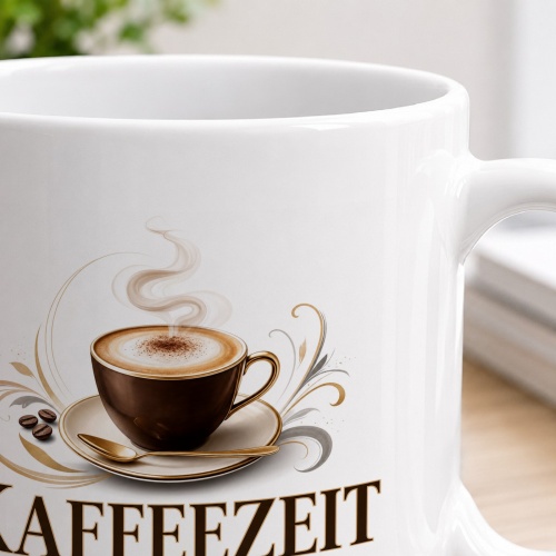 Tasse »Kaffeezeit Ein kleiner Moment für großen Genuss.«