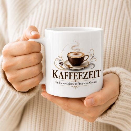 Tasse »Kaffeezeit Ein kleiner Moment für großen Genuss.«