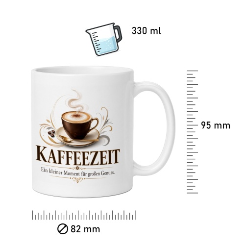 Tasse »Kaffeezeit Ein kleiner Moment für großen Genuss.«