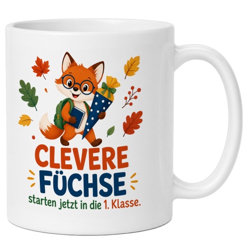 Tasse »Clevere Füchse starten jetzt in die 1....