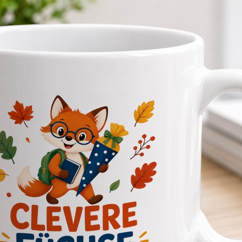 Tasse »Clevere Füchse starten jetzt in die 1. Klasse.«
