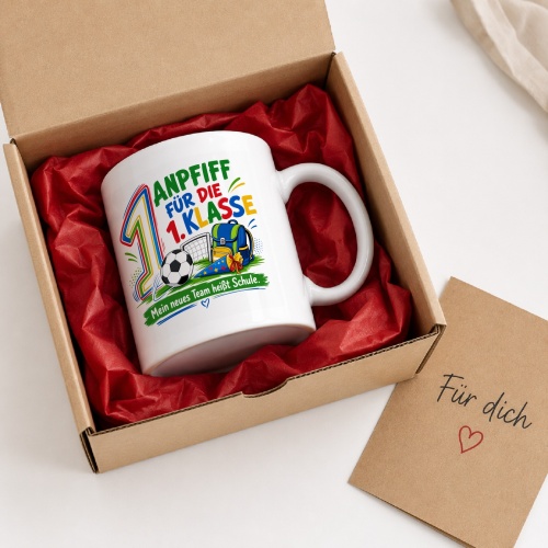 Tasse »Anpfiff für die 1. Klasse«