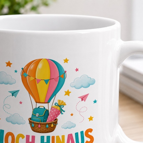 Tasse »Hoch hinaus mit der 1. Klasse.«