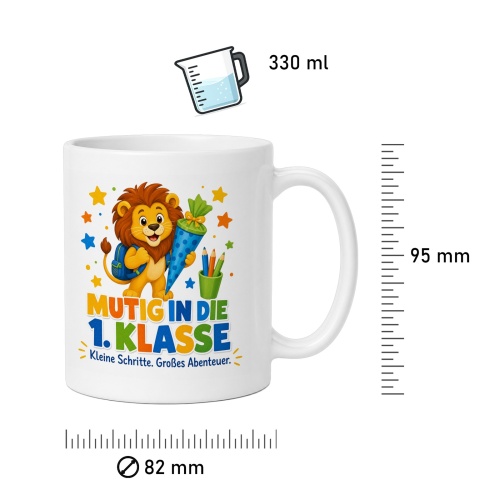 Tasse »Mutig in die 1. Klasse«