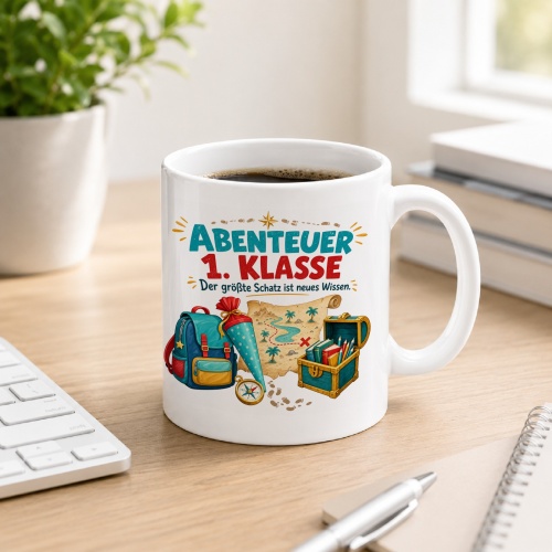 Tasse »Abenteuer 1. Klasse«