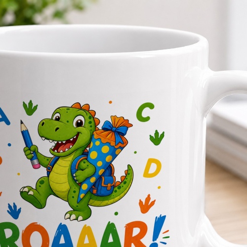 Tasse »ROAAR! Ich bin jetzt in der 1. Klasse.«