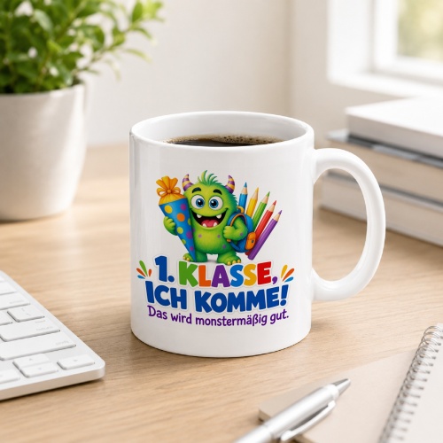 Tasse »1. Klasse, ich komme! Das wird...