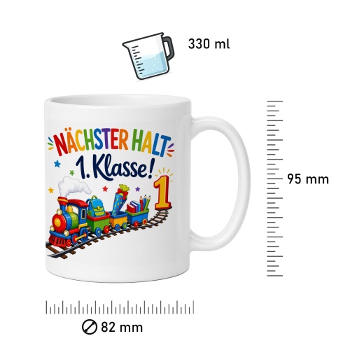 Tasse »Nächster Halt 1. Klasse!«