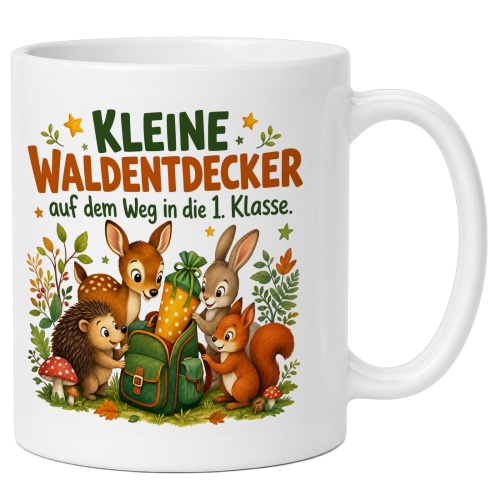 Tasse »Kleine Waldentdecker auf dem Weg in die 1....