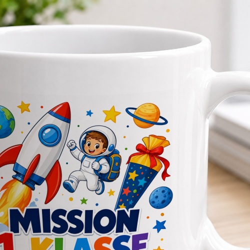 Tasse »Mission 1. Klasse Bereit für neues Wissen.«