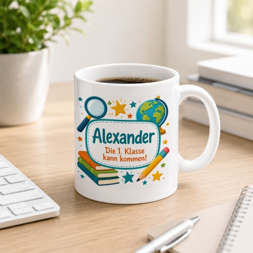 Tasse »Alexander Die 1. Klasse kann kommen!«