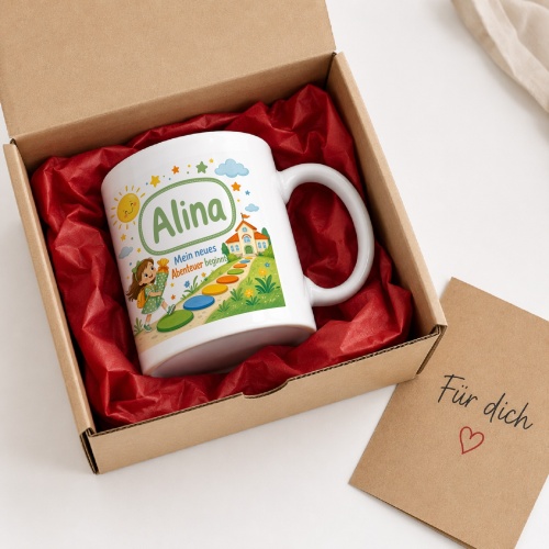 Tasse »Alina Mein neues Abenteuer beginnt«