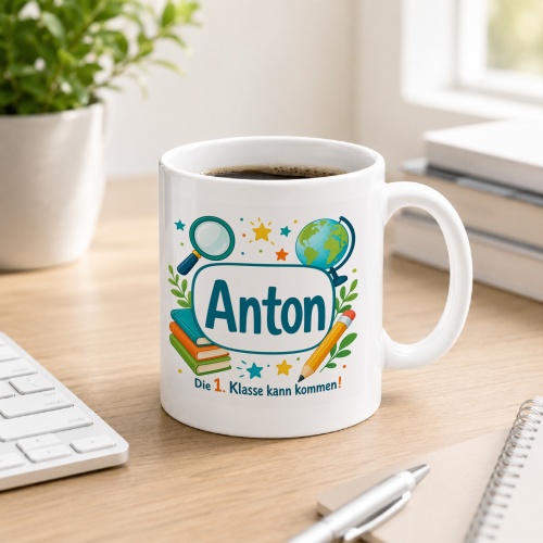 Tasse »Anton Die 1. Klasse kann kommen!«