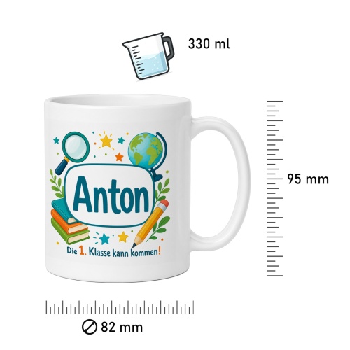 Tasse »Anton Die 1. Klasse kann kommen!«