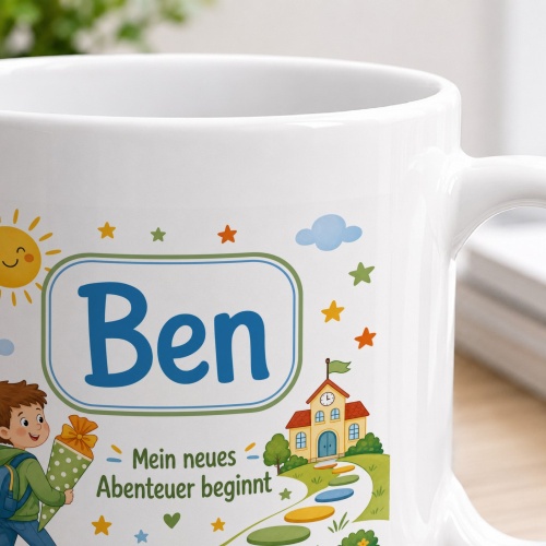 Tasse »Ben Mein neues Abenteuer beginnt«