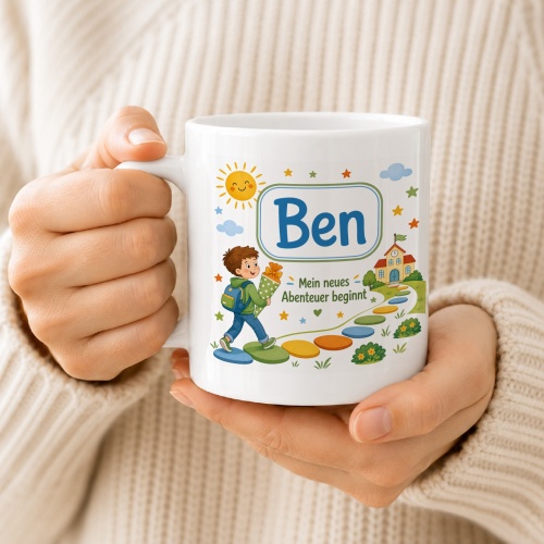 Tasse »Ben Mein neues Abenteuer beginnt«