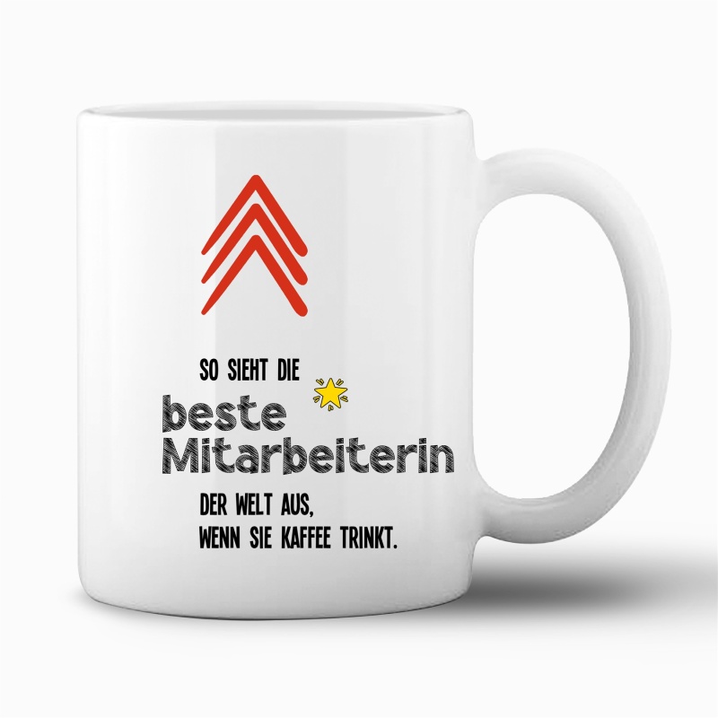 Tasse "So sieht die beste Mitarbeiterin..."