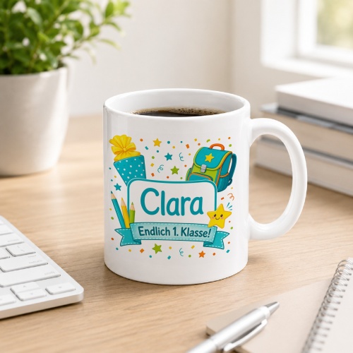 Tasse »Clara Endlich 1. Klasse!«