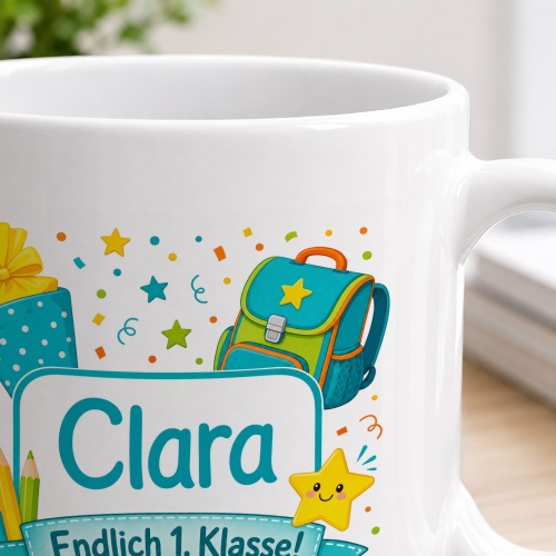 Tasse »Clara Endlich 1. Klasse!«