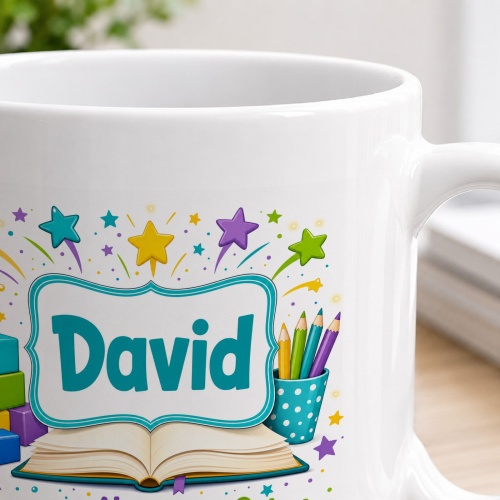 Tasse »David Auf ins Abenteuer Schule!«