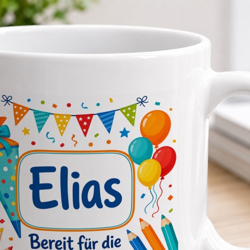 Tasse »Elias Bereit für die 1. Klasse«