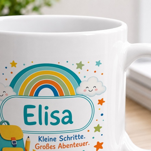 Tasse »Elisa Kleine Schritte. Großes Abenteuer.«