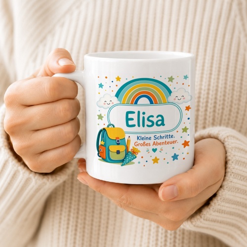 Tasse »Elisa Kleine Schritte. Großes Abenteuer.«