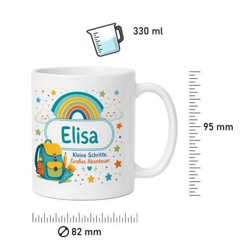 Tasse »Elisa Kleine Schritte. Großes Abenteuer.«