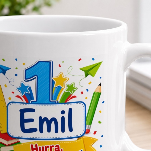 Tasse »Emil Hurra, ich bin ein Schulkind!«