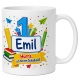 Tasse »Emil Hurra, ich bin ein Schulkind!«