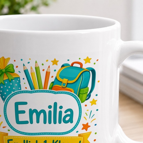 Tasse »Emilia Endlich 1. Klasse!«