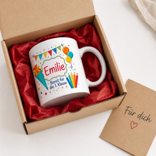 Tasse »Emilie Bereit für die 1. Klasse«