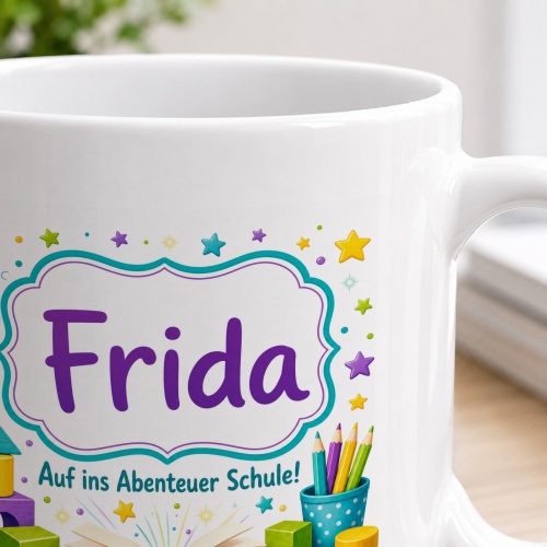Tasse »Frida Auf ins Abenteuer Schule!«