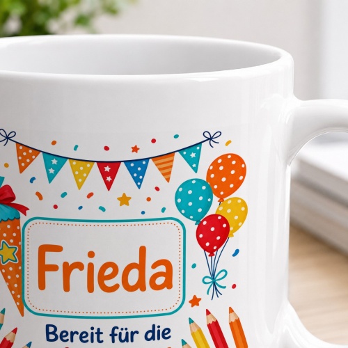 Tasse »Frieda Bereit für die 1. Klasse«