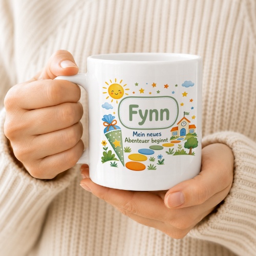 Tasse »Fynn Mein neues Abenteuer beginnt«