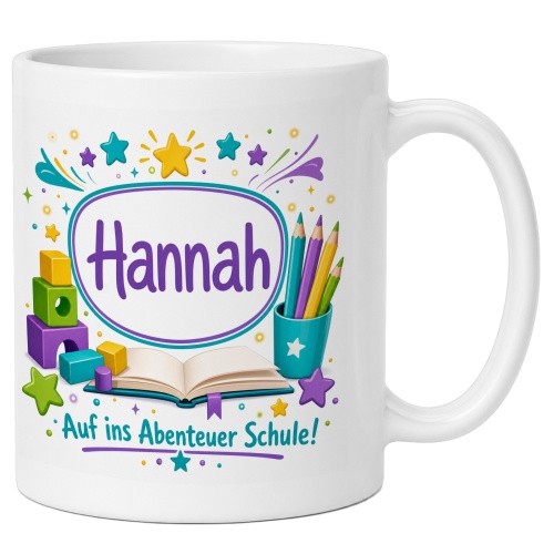 Tasse »Hannah Auf ins Abenteuer Schule!«