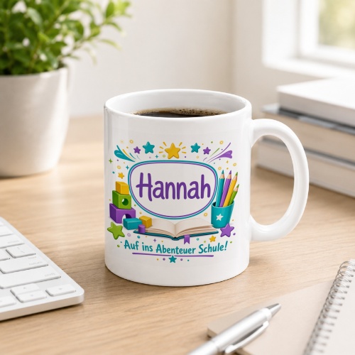 Tasse »Hannah Auf ins Abenteuer Schule!«