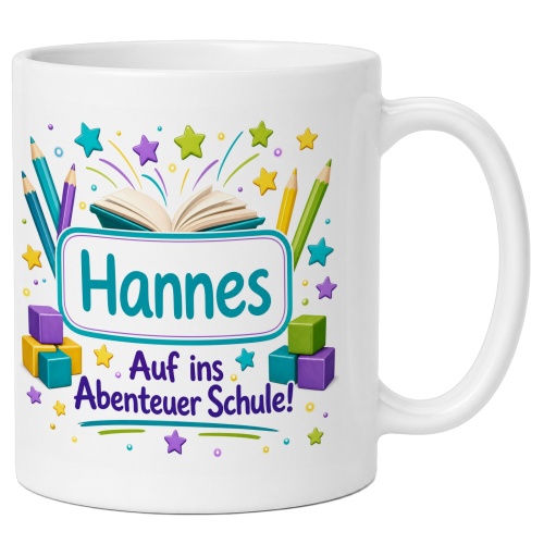 Tasse »Hannes – Auf ins Abenteuer Schule!«
