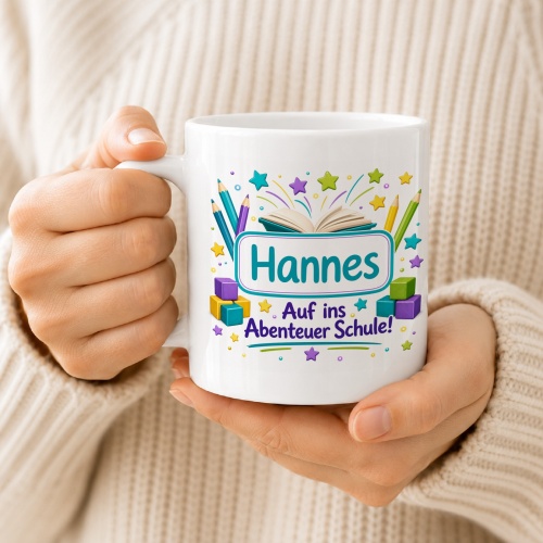 Tasse »Hannes – Auf ins Abenteuer Schule!«