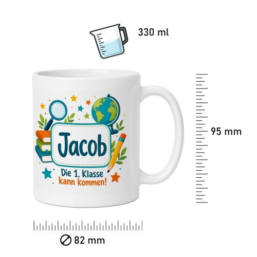 Tasse »Jacob Die 1. Klasse kann kommen!«